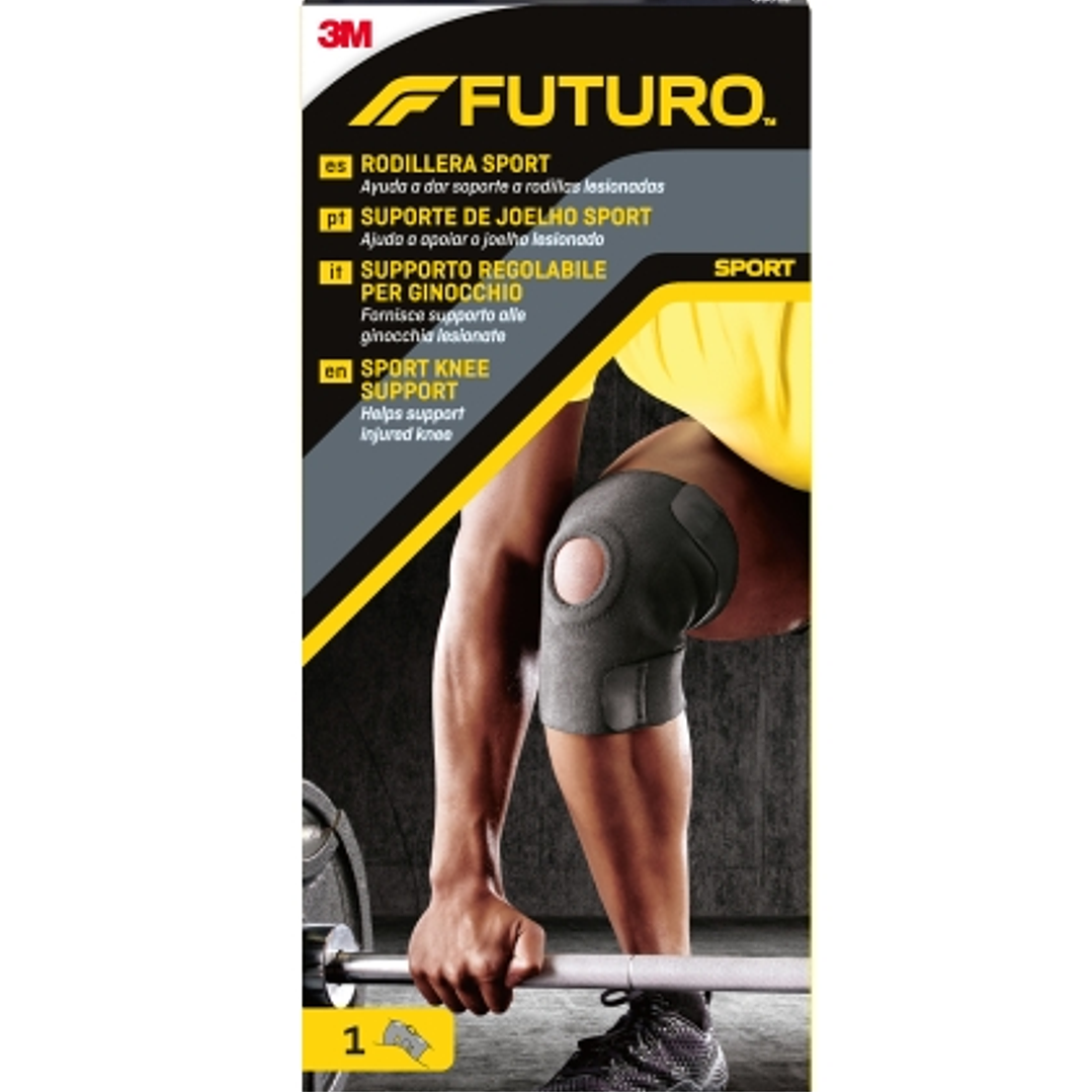 Futuro Sport Rodillera - Ajustable (33 - 44.4cm) - Color Negro 1