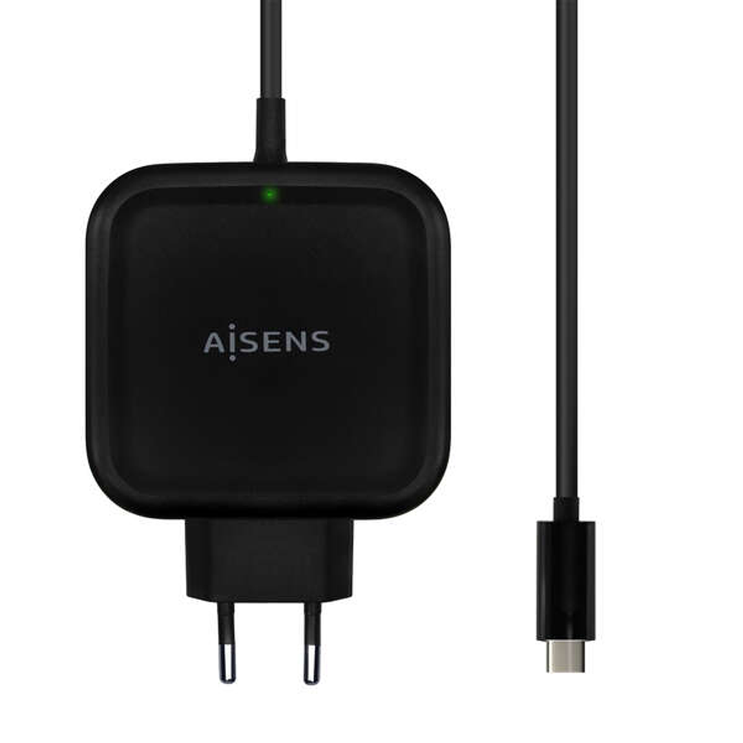 Aisens Cargador 65W PD3.0 QC3.0 1xUSB-C 1.2m - Color Negro 1