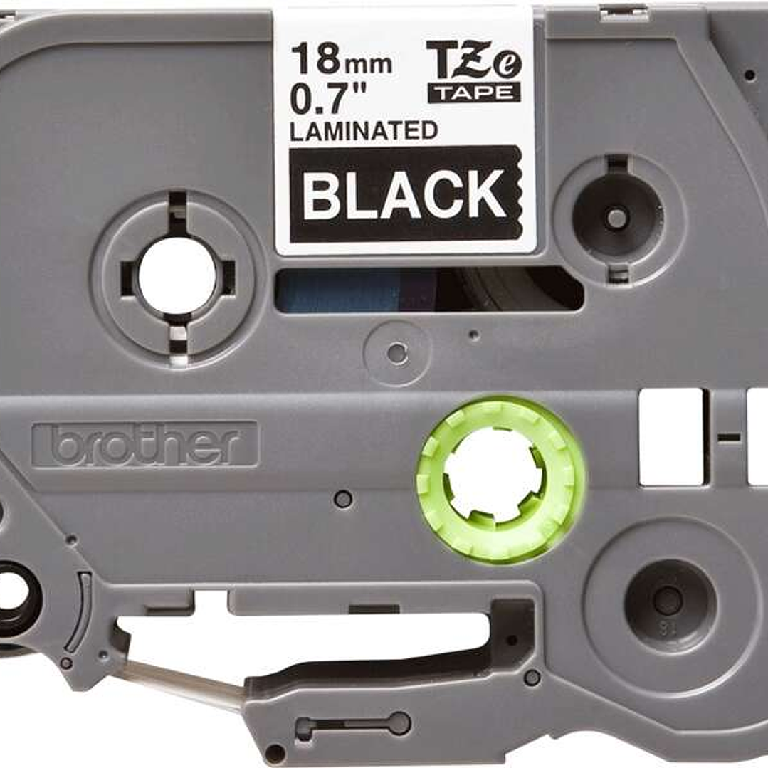 Brother TZe345 Cinta Laminada Original de Etiquetas - Texto blanco sobre fondo negro - Ancho 18mm x 8 metros 1