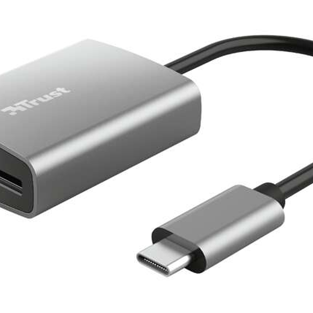 Trust Dalyx Lector de Tarjetas USB-C - SD, MicroSD - Aluminio 1