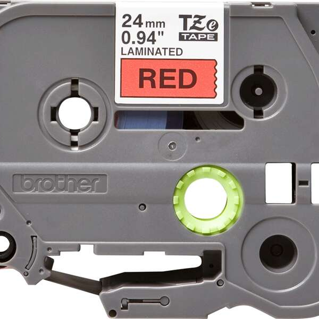 Brother TZe451 Cinta Laminada Original de Etiquetas - Texto negro sobre fondo rojo - Ancho 24mm x 8 metros 1