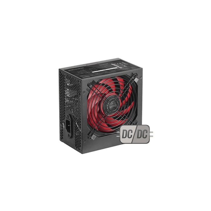 Mars Gaming MPIII550P Fuente de Alimentacion ATX de 550W - Ventilador de 12cm - Silencioso con Tecnologia AI-RPM - 14dB - Color Negro 1