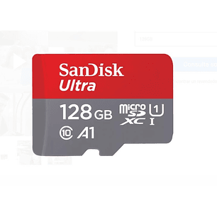 Sandisk Ultra Tarjeta Micro SDXC 128GB UHS-I A1 Clase 10 con Adaptador