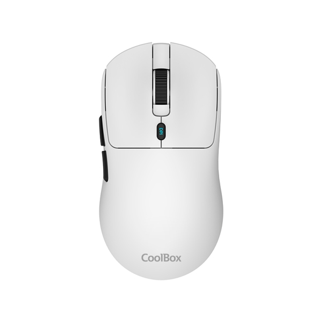 Coolbox W03 Raton Gaming Inalambrico 10000dpi - 7 Botones - Sensor Pixart 3325 - Color Blanco 1