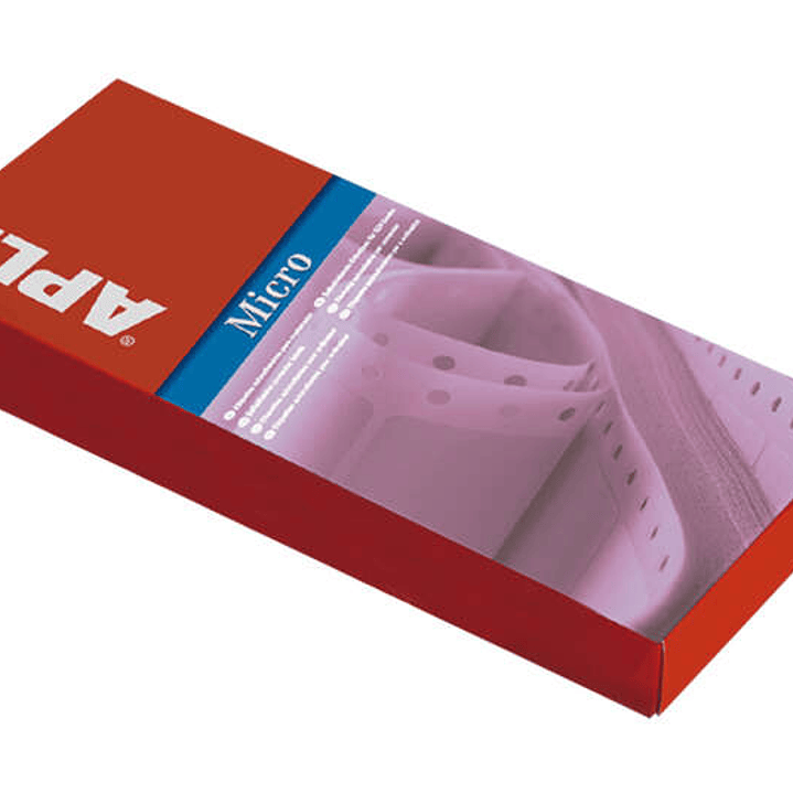 Apli Caja de 2.004 Etiquetas en Continuo 88.9x23.3mm - 167 Pliegues por 12 Etiquetas - Adhesivo Permanente - Cantos Romos - Color Blanco 1