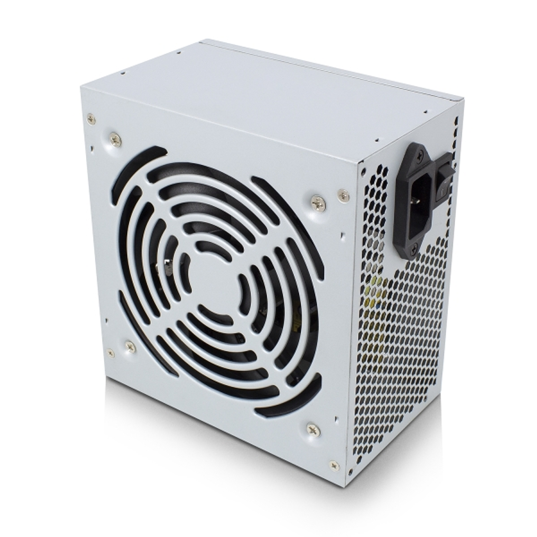 Ewent Fuente de Alimentacion 500W - Ventilador 12cm - ATX V2.31 - Protecciones Electricas - 3x Molex - 3x SATA - 1x FDD - Color Gris Metalizado 1