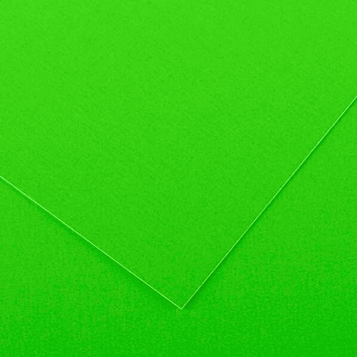 Canson Guarro Pack de 25 Cartulinas Iris de 185g - 50x65cm - Color Verde Fluo 1