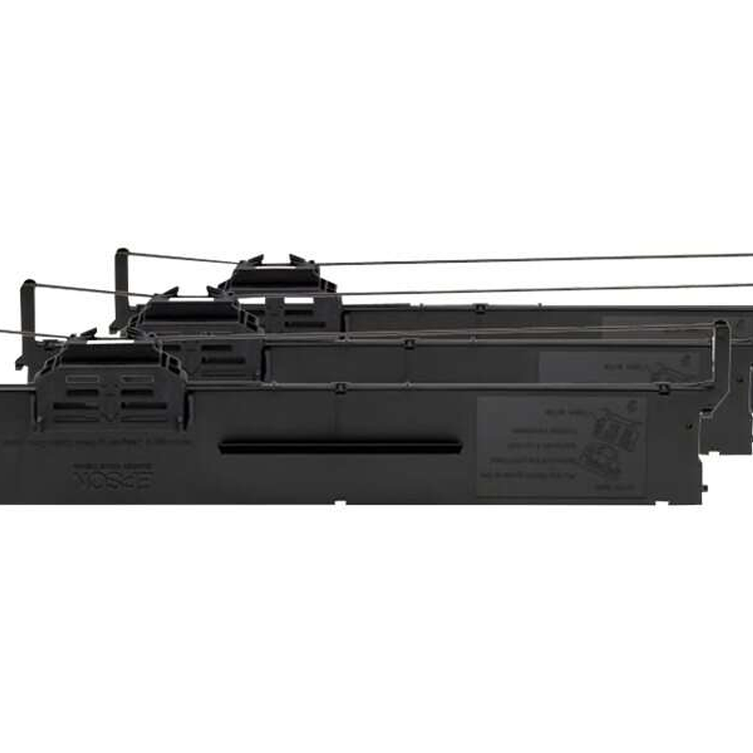 Epson PLQ20/PLQ22/PLQ30 Negra Pack de 3 Cintas Matriciales Originales - C13S015339 1