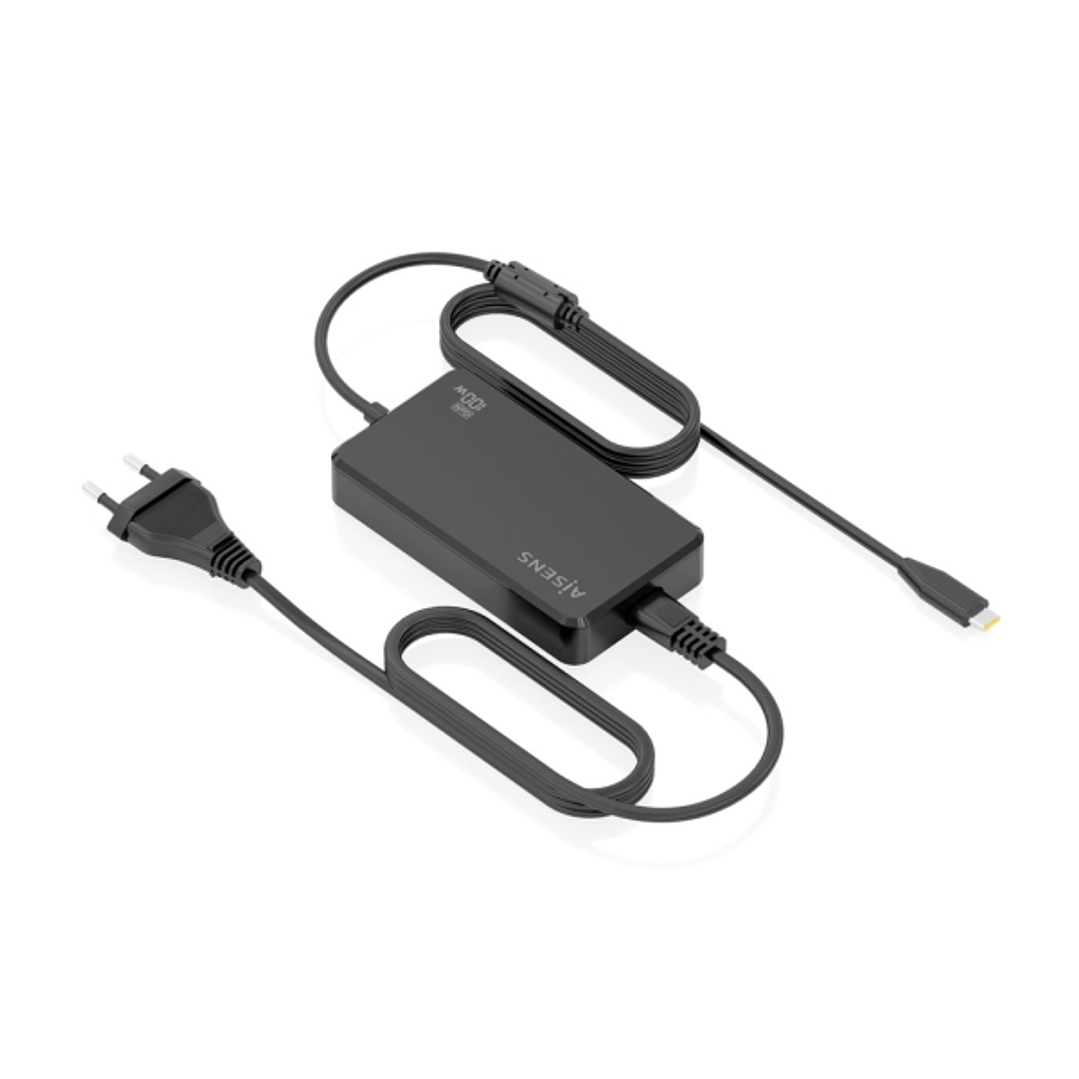 Aisens Cargador de Portatil GaN USB-C/PD 100W - Cable de 1.80m - Color Negro 1
