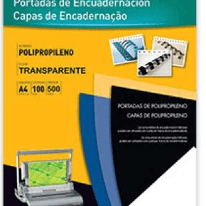 Fellowes Pack de 100 Portadas de Polipropileno A4 - 500 Micras - Acabado de Calidad - Color Transparente 1