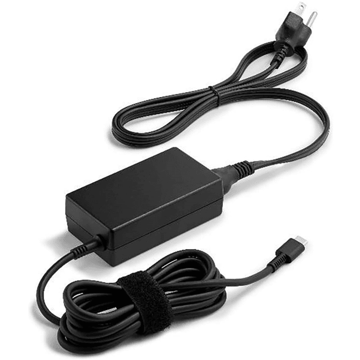 HP 65W USB-C LC Power Adapter - Cargador USB-C 65W con HP Fast Charge - Compatible con Portatiles HP con USB-C - Diseño Compacto y Ligero - Cable 1.8  1