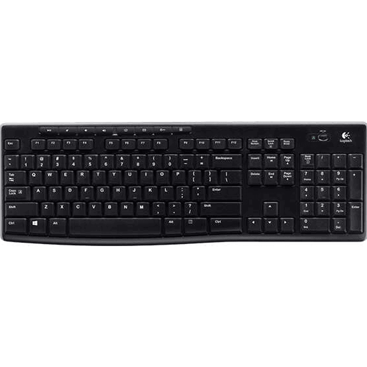 Logitech K270 Teclado Inalambrico USB - Resistente a Salpicaduras - Teclas de Acceso Rapido - Color Negro 1