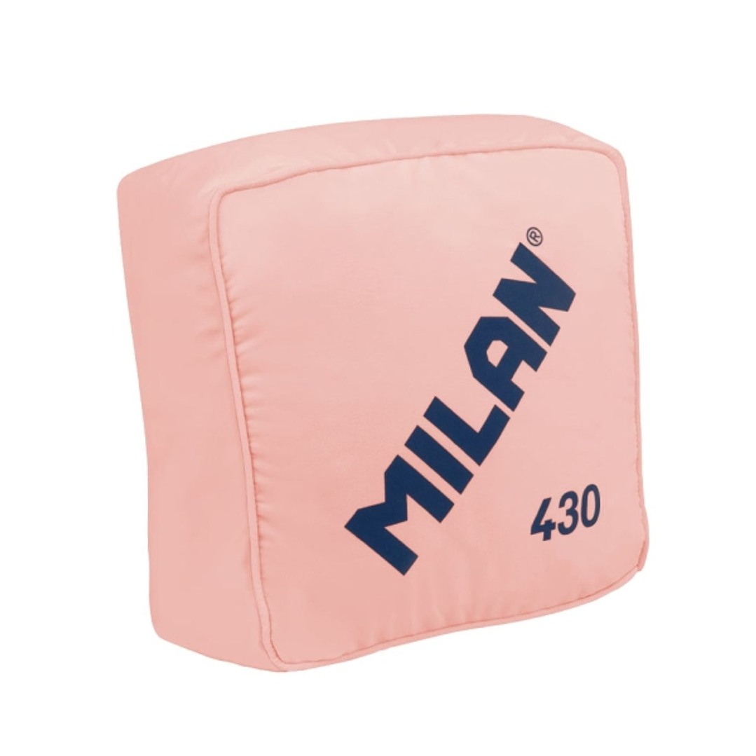 Milan Coleccion 430 Cojin con Forma y Color de la Goma de borrar Milan 430 - Medidas 35x35x16cm - Color Rosa 1