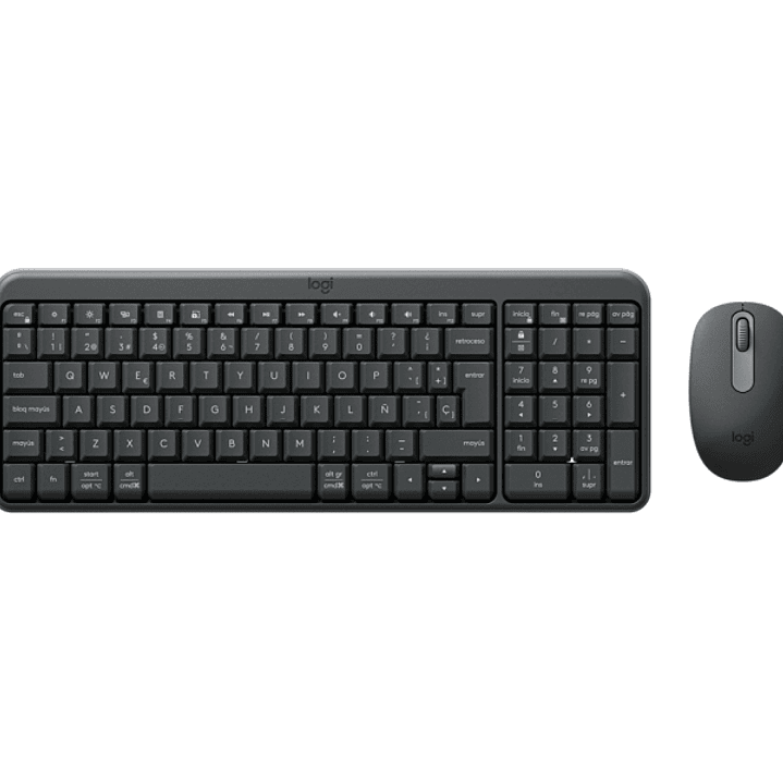 Logitech MK250 Compact Bluetooth Wireless Combo Pack Inalambrico + Raton - Uso Ambidiestro - Indicadores Led - Color Negro 1
