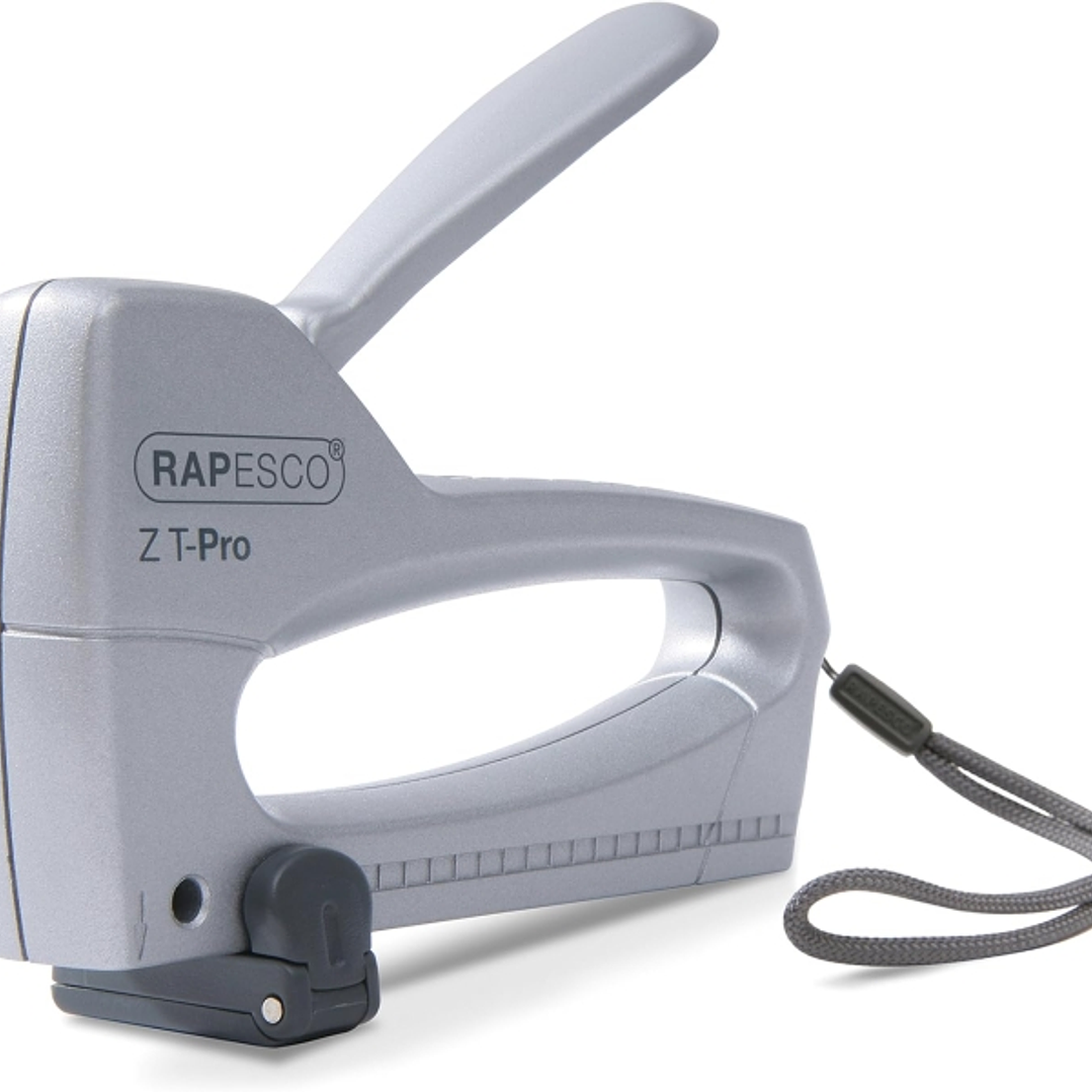 Rapesco Z T-Pro Clavadora/Grapadora - Para Grapas 53/6-8mm - Bloqueo del Mando - Visor del Nivel de Grapas - Color Plata 1