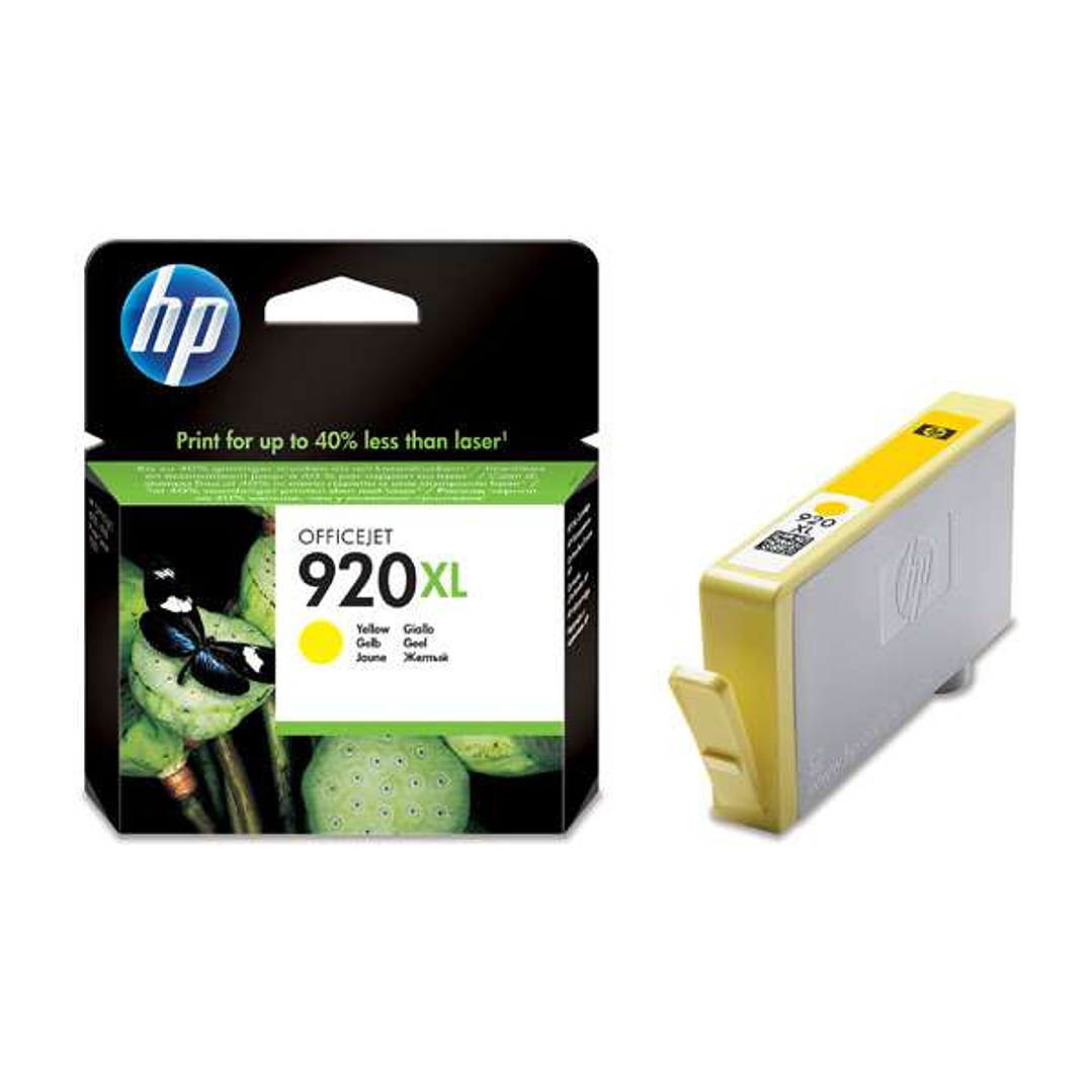 HP 920XL Amarillo Cartucho de Tinta Original - CD974AE 1