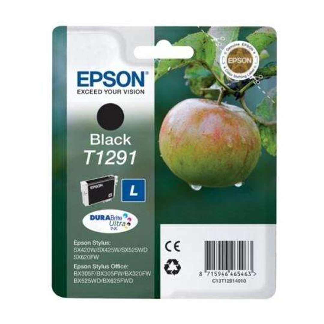 Epson T1291 Negro Cartucho de Tinta Original - C13T12914012 1