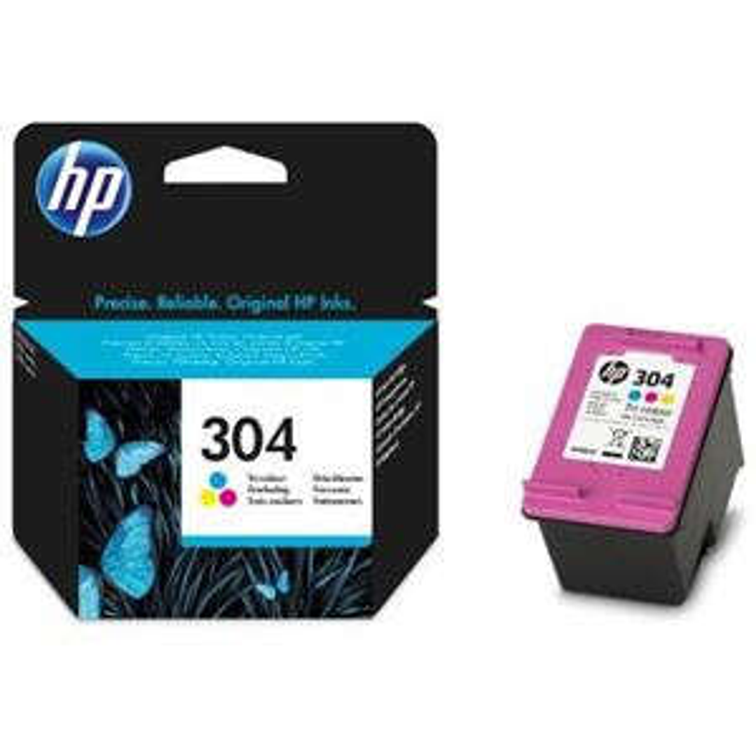 HP 304 Color Cartucho de Tinta Original - N9K05AE 1