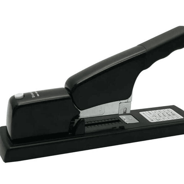 Bismark Grapadora de Gruesos 13mm - Funcion de Grapado en Plano - Evita Abultamiento en Esquinas - Capacidad para Gran Numero de Hojas - Color Negro 1