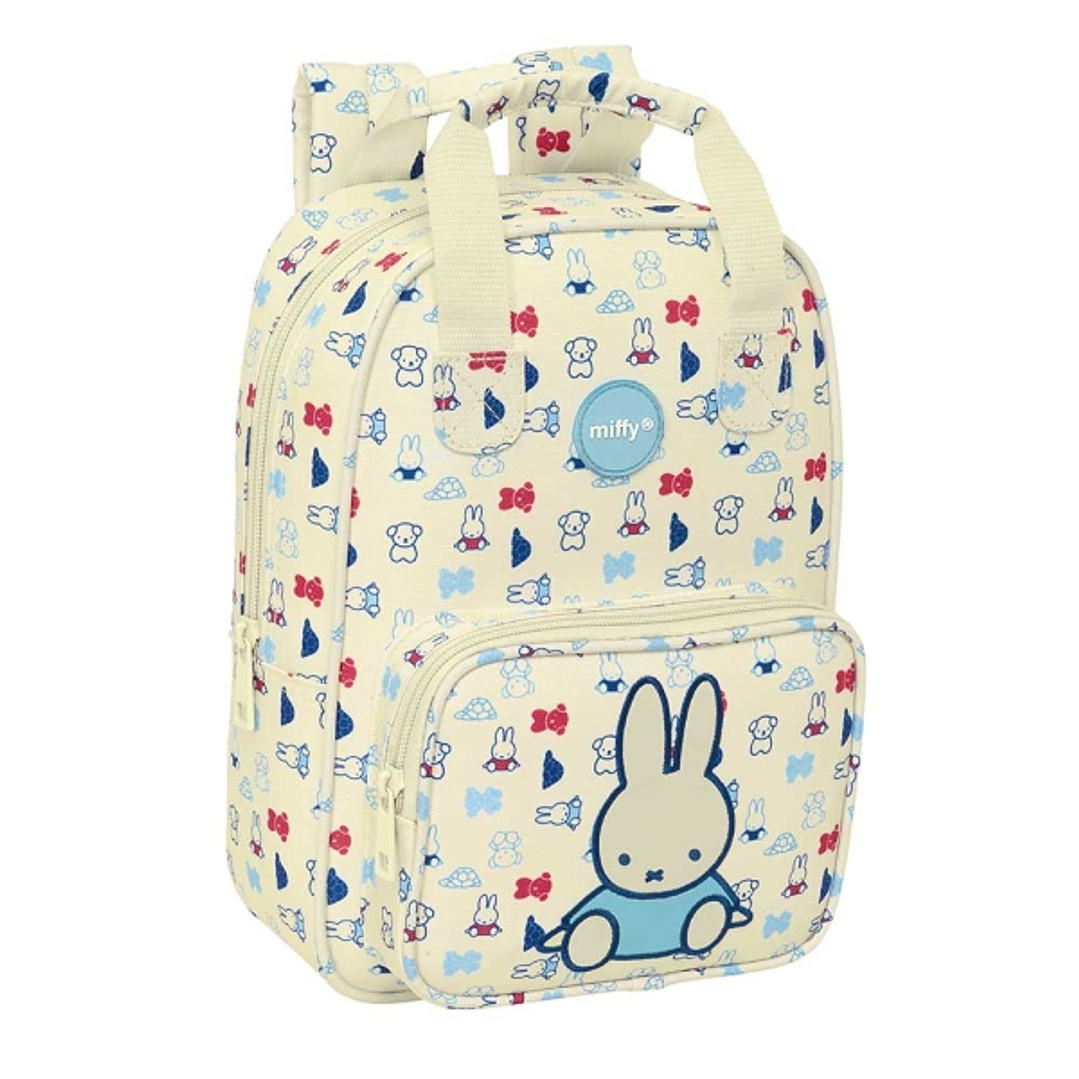 Safta Miffy Buddy Mochila Infantil - Bolsillo Frontal - Tarjeta ID - Hombreras Acolchadas - Material Reciclado - Resistente al Agua - 4.5L - 200x80x28 1
