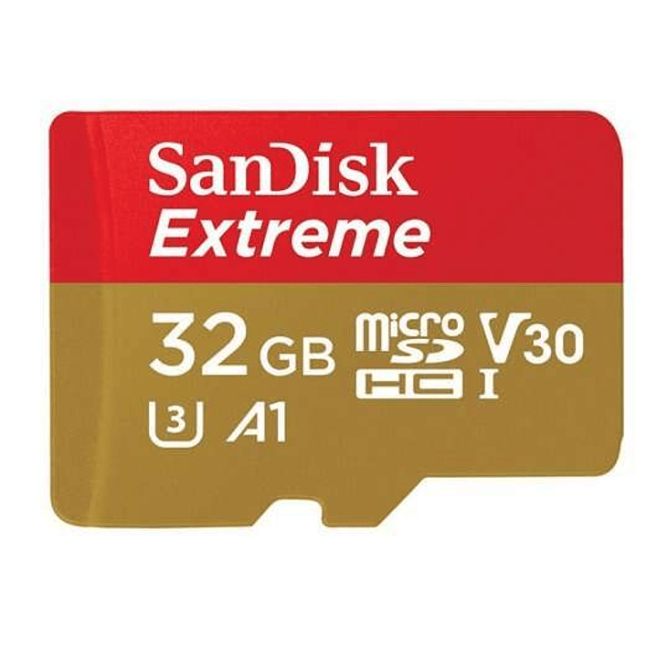 Sandisk Extreme Tarjeta Micro SDHC 32GB UHS-I U3 A1 Clase 10 100MB/s + Adaptador SD 1