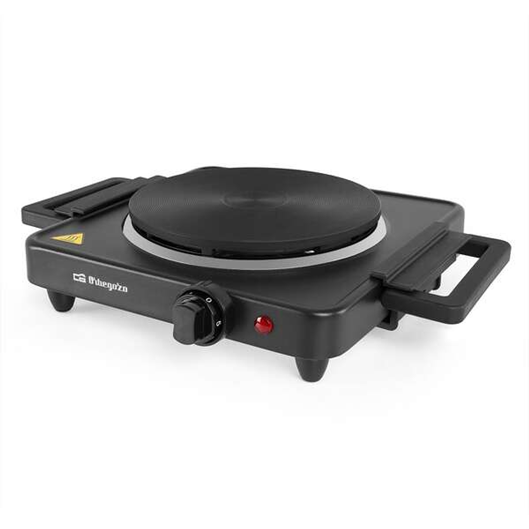 Orbegozo PE 2815 Placa Electrica Plegable - Alto Rendimiento 1500W - Asas Plegables - Indicador Luminoso - Sistema de Seguridad Anti-Sobrecalentamient 1