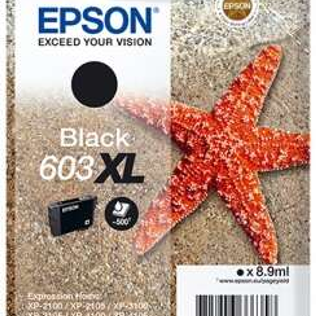 Epson 603XL Negro Cartucho de Tinta Original - C13T03A14010 1