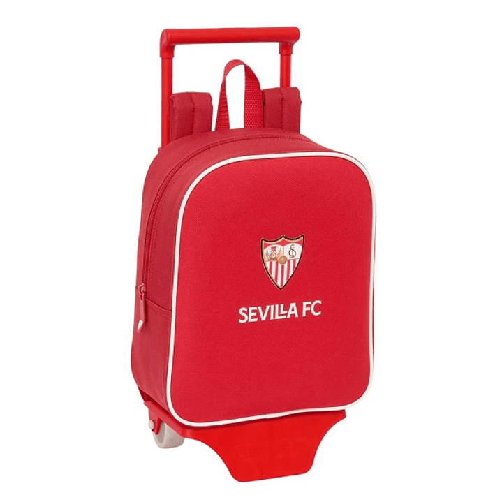 Safta Sevilla FC Mochila con Carro - Tarjeta ID - Asa Superior - Mochila Extraible - Carro Resistente - Resistente al Agua - Altura Abierto 54cm - 6L  1