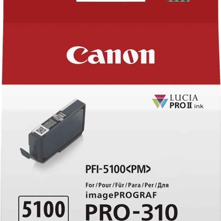 Canon PFI5100 Magenta Photo Cartucho de Tinta Original - PFI5100PM/6957C001 1