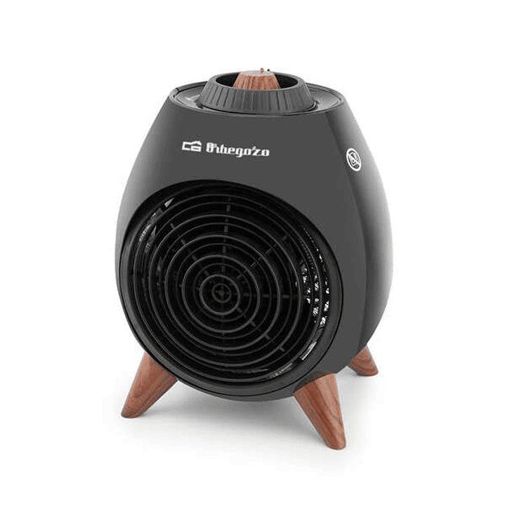 Orbegozo FH 5237 Calefactor Potente y Seguro - 2000W de Potencia - Selector Rotativo de 3 Posiciones - Funcion Ventilador - Proteccion contra Sobrecal 1