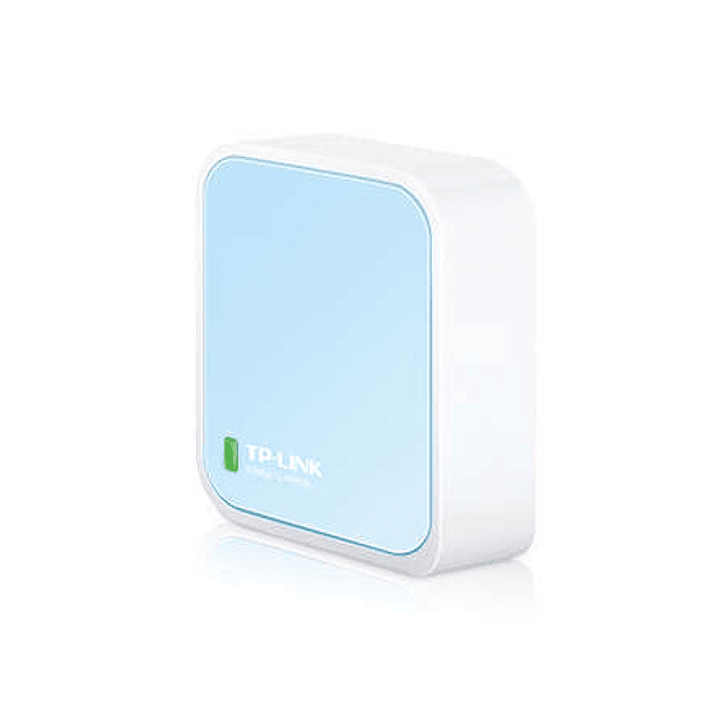 TP-Link Router inalambrico Nano N 300Mbps - 1 EP ETH - 1 EP Micro USB -Antena Interna - Color Blanco/Azul 1