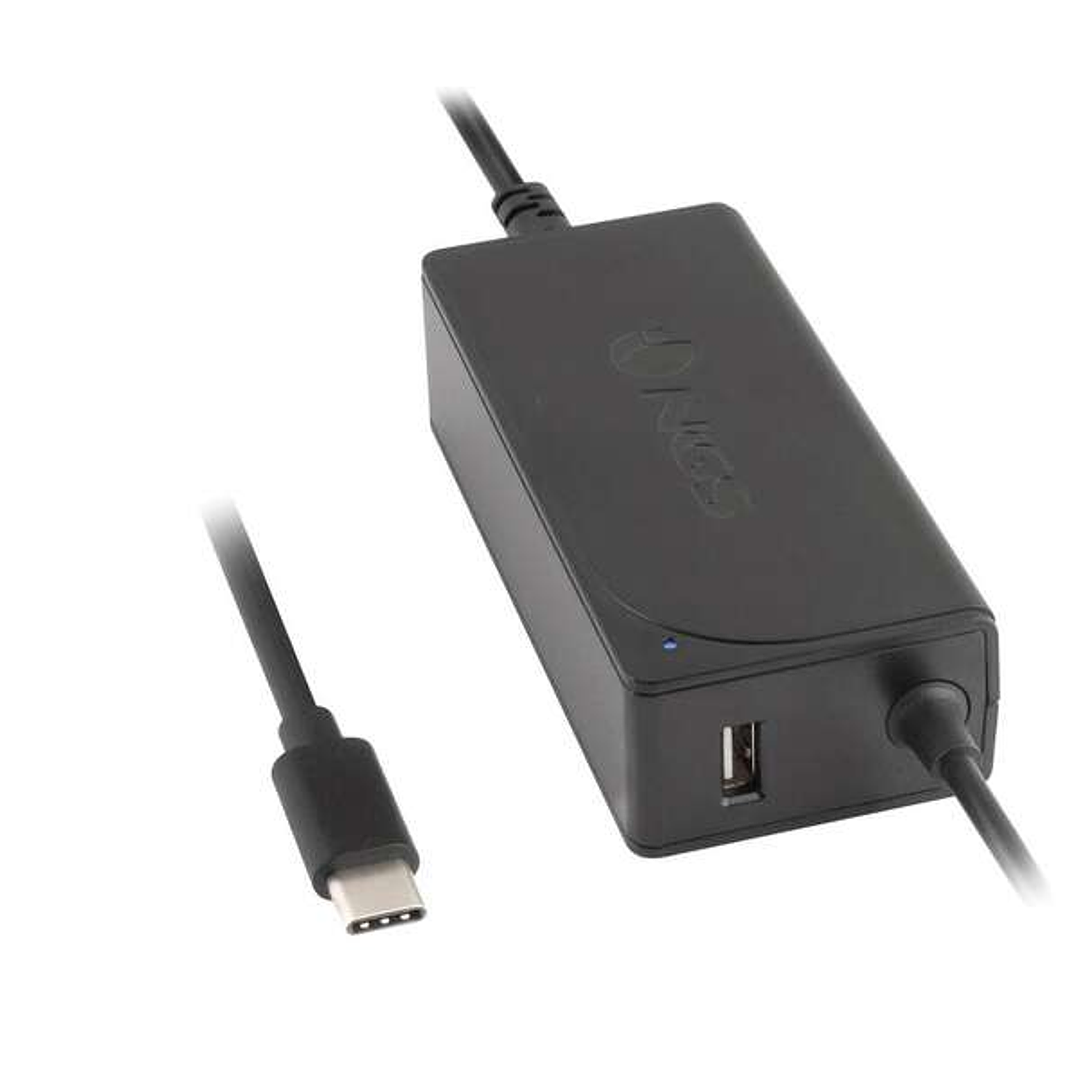 NGS Cargador Universal Automatico para Portatil 65W USB-C - 1x USB 2.0 - Voltaje 5-20V 1