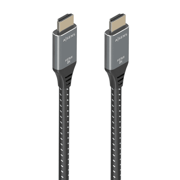 Aisens Cable HDMI V2.1 Ultra Alta Velocidad / HEC 8K@60Hz 48Gbps - A/M-A/M - 5m - Color Gris 1