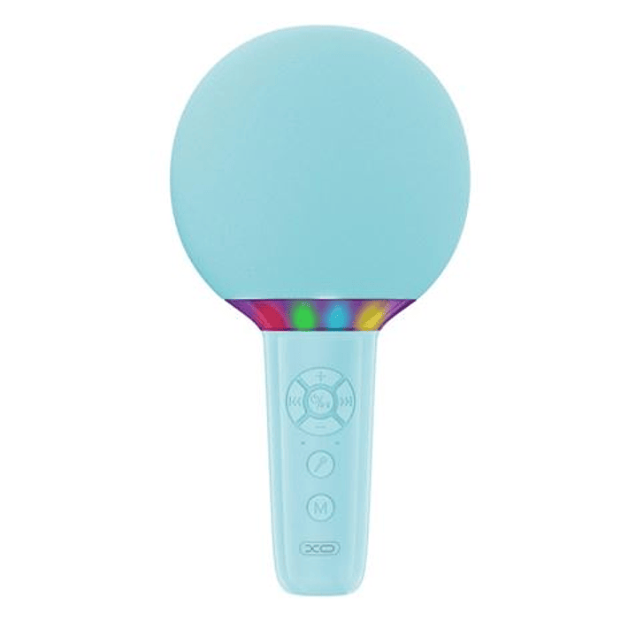 XO BE50 Microfono Inalambrico - Karaoke - 5W - Bluetooth 5.3 - Iluminacion LED - Autonomia Máxima 3h - Color Azul 1