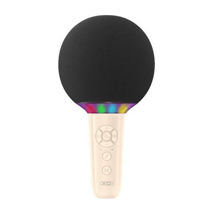 XO BE50 Microfono Inalambrico - Karaoke - 5W - Bluetooth 5.3 - Iluminacion LED - Autonomia Máxima 3h - Color Beige 1