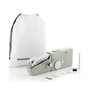 Innovagoods Sewket Maquina de Coser de Mano Portatil - Incluye Accesorios - Ideal para Viajes - Bolsa de Transporte - Apto para Telas hasta 1.8mm - 20