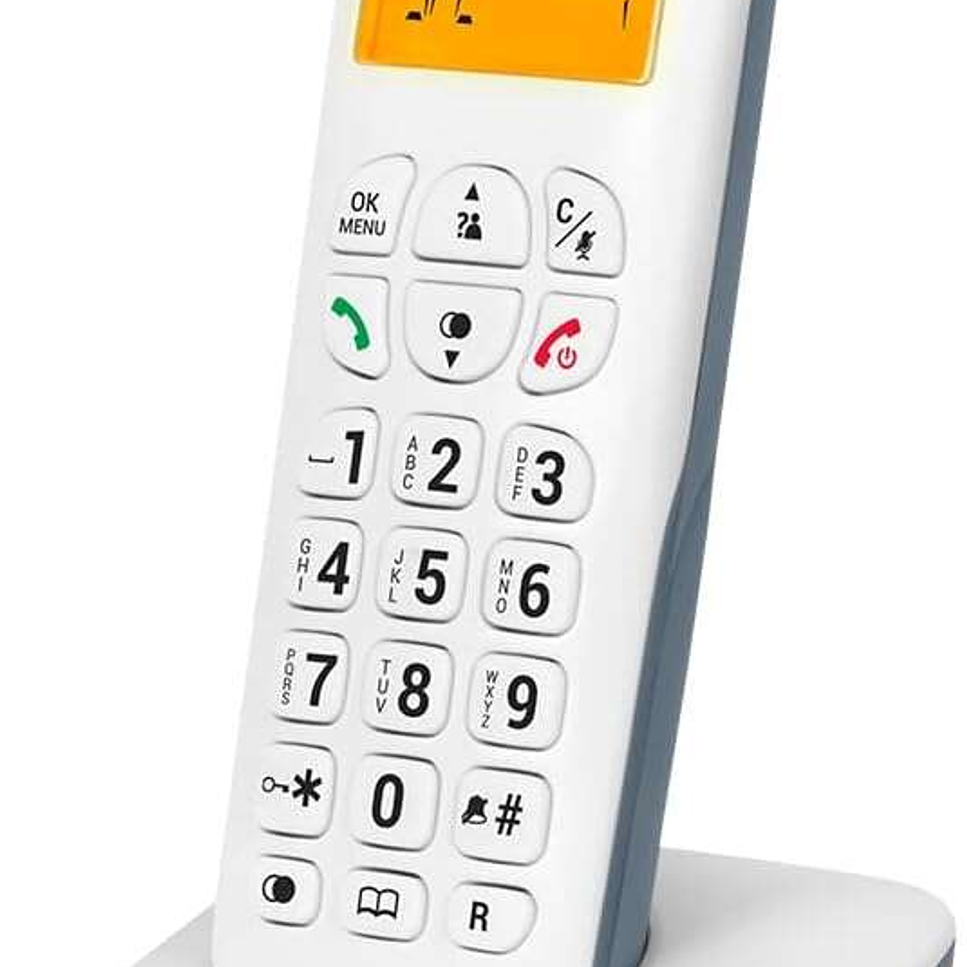 SPC Air Telefono Fijo Inalambrico - Pantalla Retroiluminada 35x22mm - Identificacion de Llamadas - Conexion a Red Telefonica - Modo Mute - 5 Melodias  1