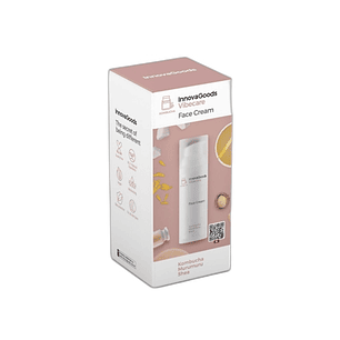 Innovagoods Vibecare Crema Facial Hidratante de Kombucha - Contenido 50ml - Vegano - Uso Diario - Dermatologicamente Probado - No Testado en Animales