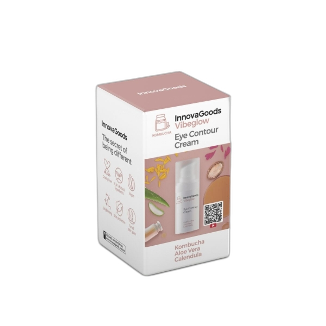 Innovagoods Vibeglow Contorno de Ojos de Kombucha - Contenido 15ml - Vegano - Uso Diario - No Testado en Animales 1