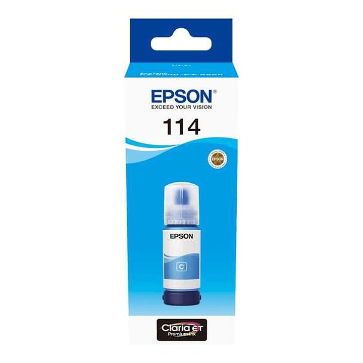 Epson 114 Cyan Botella de Tinta Pigmentada Original - C13T07B240 1