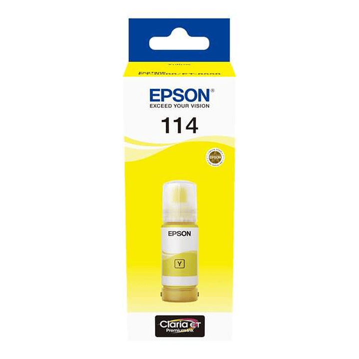 Epson 114 Amarillo Botella de Tinta Pigmentada Original - C13T07B440 1