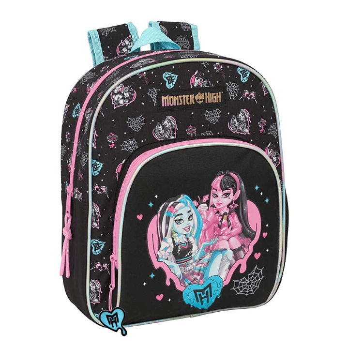 Safta Monster High Mochila Infantil - Adaptable a Carro - Portabotellas - Hombreras Acolchadas - Bolsillo Frontal - Asa Superior - 9.5L - 280x100x340m 1