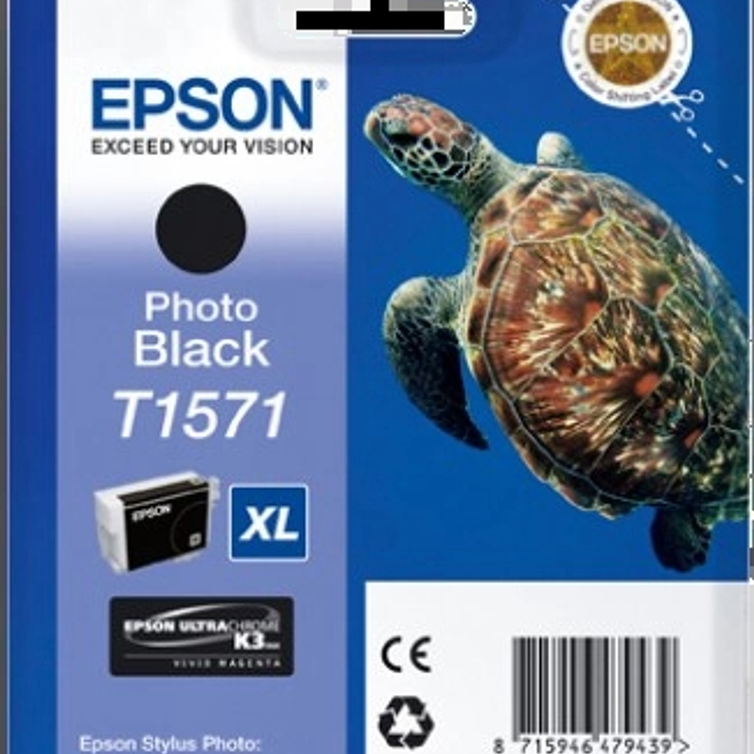 Epson T1571 Negro Photo Cartucho de Tinta Original - C13T15714010 1
