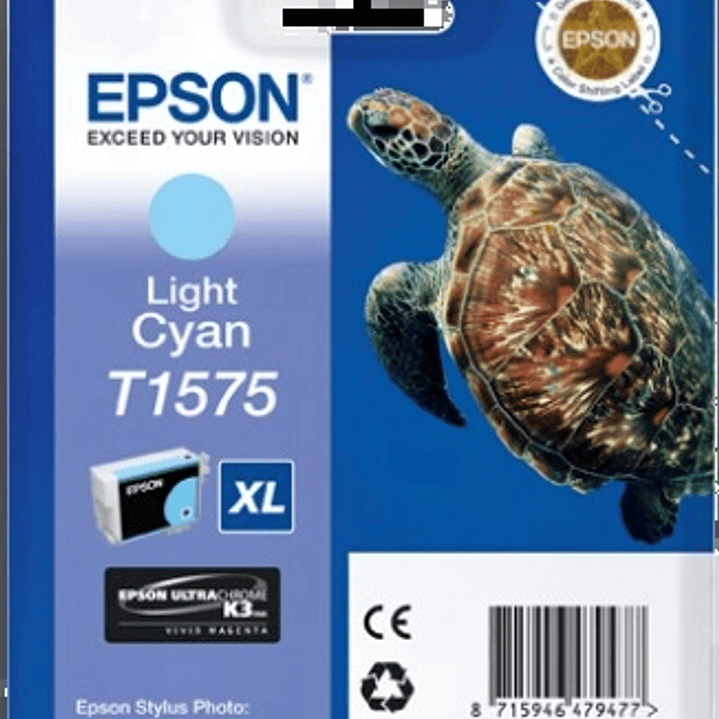 Epson T1575 Cyan Light Cartucho de Tinta Original - C13T15754010 1