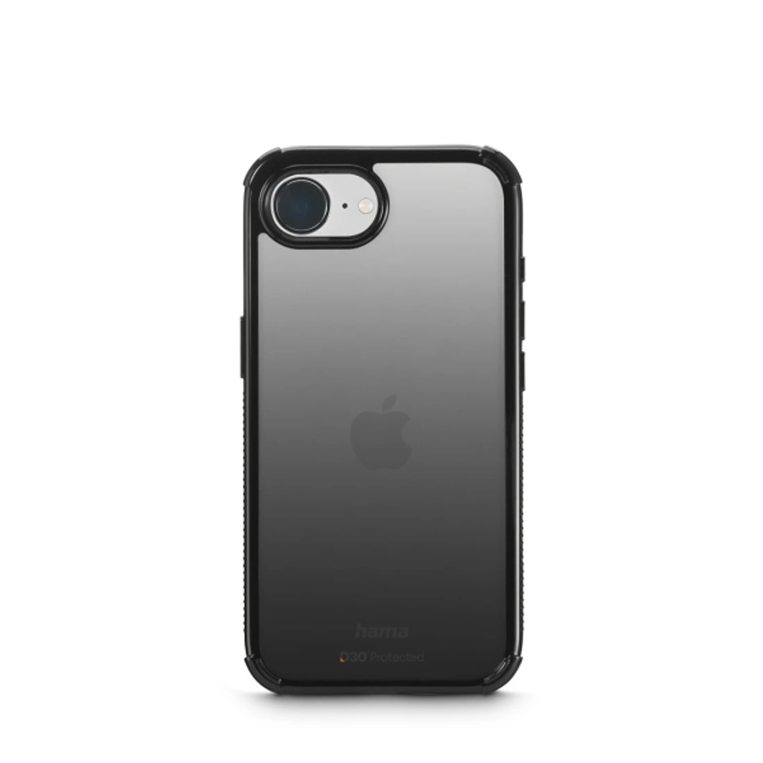 Hama Extreme Protect Funda para iPhone 16E - Antideslizante - Policarbonato - Proteccion D3O - Bordes Elevados - Color Negro 1
