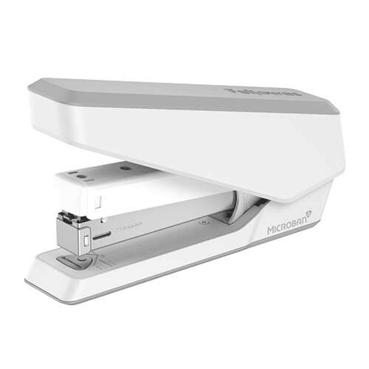 Fellowes LX850 Grapadora con Proteccion Microban - Hasta 25 Hojas - Quitagrapas Extraible - Visor de Grapas - Color Blanco 1