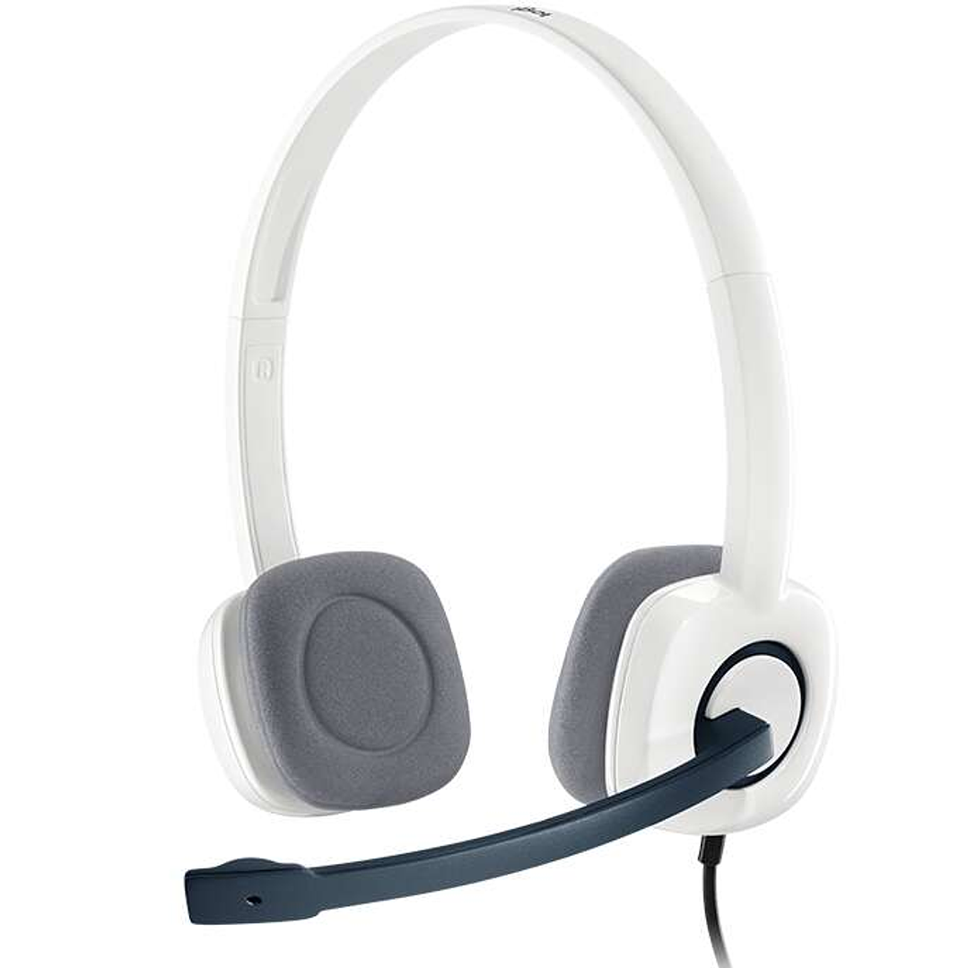 Logitech H150 Auriculares con Microfono - Microfono Plegable - Diadema Ajustable - Almohadillas Acolchadas - Controles en Cable - Cable de 1.80m - Col 1