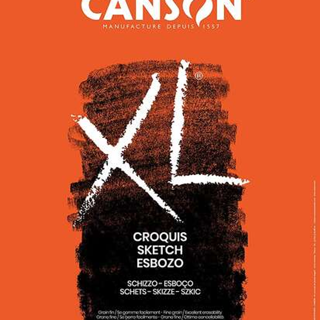 Canson XL Bloc de Croquis con 120 Hojas A3 - Espiral Microperforado - 29.7x42cm - 90g - Color Marfil 1