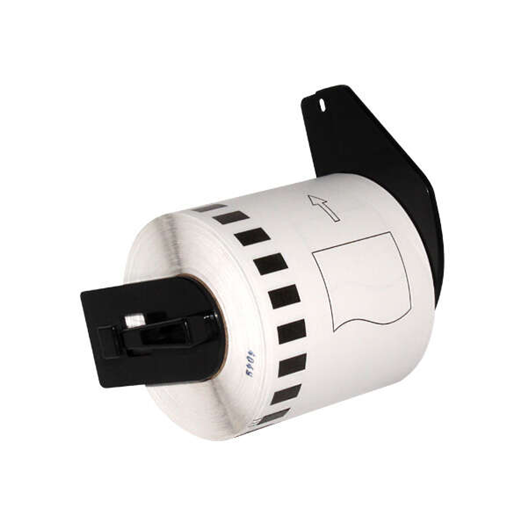 Brother DK22113 - Etiquetas Genericas de Tamaño personalizado - Ancho 62mm x 15,24 metros - Texto negro sobre fondo transparente 1