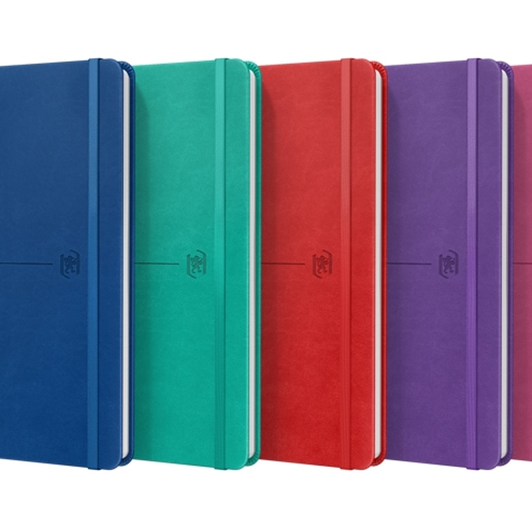 Oxford Signature Cuaderno Cosido Tapa Extradura A5 - 1 Linea - 80 Hojas - Colores Surtidos 1